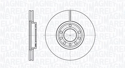 Magneti Marelli Bremsscheibe [Hersteller-Nr. 361302040154] für Cadillac, Opel, Saab von MAGNETI MARELLI