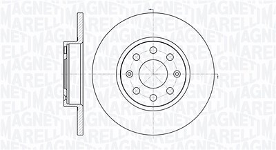 Magneti Marelli Bremsscheibe [Hersteller-Nr. 361302040165] für Fiat von MAGNETI MARELLI