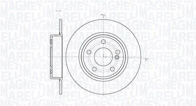 Magneti Marelli Bremsscheibe [Hersteller-Nr. 361302040359] für Mercedes-Benz von MAGNETI MARELLI