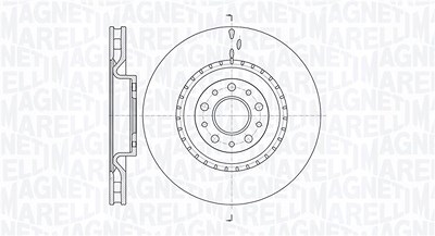 Magneti Marelli Bremsscheibe [Hersteller-Nr. 361302040534] für Fiat, Opel, Vauxhall von MAGNETI MARELLI