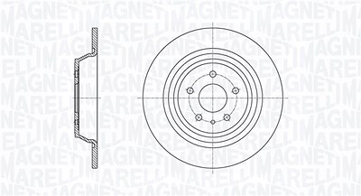 Magneti Marelli Bremsscheibe [Hersteller-Nr. 361302040654] für Ford von MAGNETI MARELLI