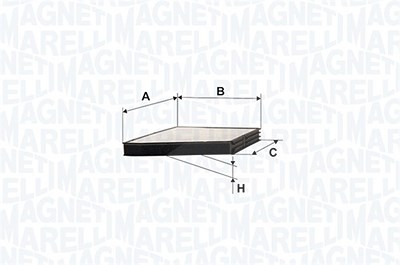 Magneti Marelli Filter, Innenraumluft [Hersteller-Nr. 350203061250] für Renault von MAGNETI MARELLI