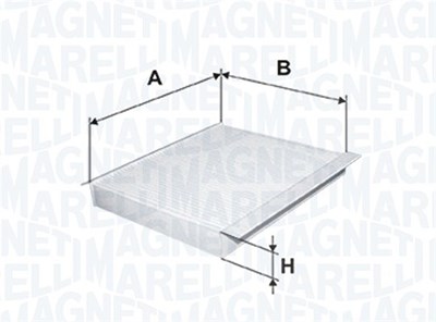 Magneti Marelli Filter, Innenraumluft [Hersteller-Nr. 350203063490] für Smart von MAGNETI MARELLI
