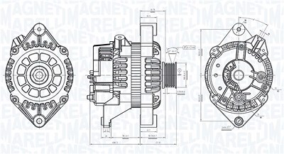 Magneti Marelli Generator [Hersteller-Nr. 063730861010] für Opel von MAGNETI MARELLI