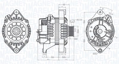 Magneti Marelli Generator [Hersteller-Nr. 063731053010] für Opel von MAGNETI MARELLI