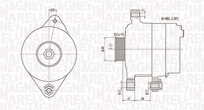 Magneti Marelli Generator [Hersteller-Nr. 063731258010] für Fiat von MAGNETI MARELLI