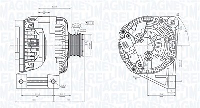 Magneti Marelli Generator [Hersteller-Nr. 063731439010] für Volvo von MAGNETI MARELLI