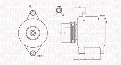 Magneti Marelli Generator [Hersteller-Nr. 063731615010] für Nissan von MAGNETI MARELLI