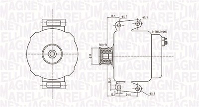 Magneti Marelli Generator [Hersteller-Nr. 063731630010] für Mercedes-Benz von MAGNETI MARELLI