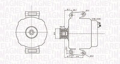 Magneti Marelli Generator [Hersteller-Nr. 063731630010] für Mercedes-Benz von MAGNETI MARELLI