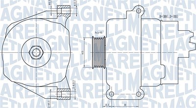 Magneti Marelli Generator [Hersteller-Nr. 063731766010] für Alfa Romeo, Citroën, Fiat, Lancia, Renault von MAGNETI MARELLI