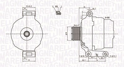 Magneti Marelli Generator [Hersteller-Nr. 063731779010] für Ford von MAGNETI MARELLI
