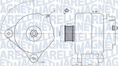 Magneti Marelli Generator [Hersteller-Nr. 063731866010] für Renault von MAGNETI MARELLI