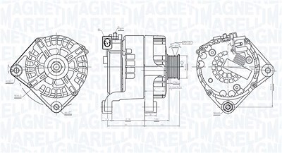 Magneti Marelli Generator [Hersteller-Nr. 063732041010] für BMW von MAGNETI MARELLI