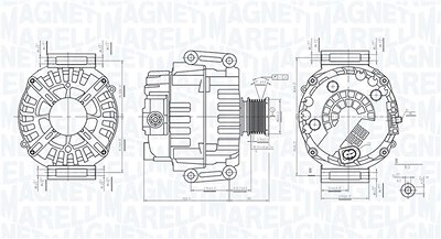 Magneti Marelli Generator [Hersteller-Nr. 063732072010] für Mercedes-Benz von MAGNETI MARELLI