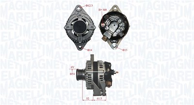 Magneti Marelli Generator [Hersteller-Nr. 063735679010] für Fiat von MAGNETI MARELLI