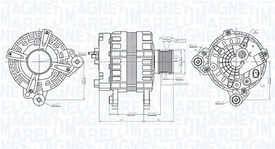 Magneti Marelli Generator [Hersteller-Nr. 063736193010] für Audi, Seat, Skoda, VW von MAGNETI MARELLI