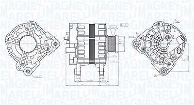 Magneti Marelli Generator [Hersteller-Nr. 063736232010] für Seat, Skoda, VW von MAGNETI MARELLI