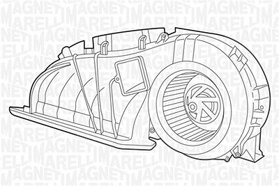 Magneti Marelli Innenraumgebläse [Hersteller-Nr. 069401324010] für Renault von MAGNETI MARELLI