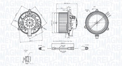 Magneti Marelli Innenraumgebläse [Hersteller-Nr. 069412742010] für Opel von MAGNETI MARELLI