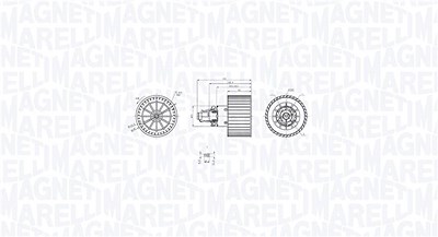 Magneti Marelli Innenraumgebläse [Hersteller-Nr. 069412757010] für Audi von MAGNETI MARELLI