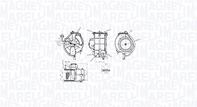 Magneti Marelli Innenraumgebläse [Hersteller-Nr. 069412759010] für Audi, Skoda von MAGNETI MARELLI