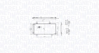 Magneti Marelli Kondensator, Klimaanlage [Hersteller-Nr. 350203104100] für Honda von MAGNETI MARELLI