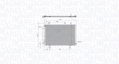 Magneti Marelli Kondensator, Klimaanlage [Hersteller-Nr. 350203104200] für Honda von MAGNETI MARELLI