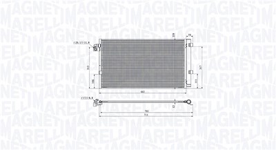 Magneti Marelli Kondensator, Klimaanlage [Hersteller-Nr. 350203104700] für BMW von MAGNETI MARELLI