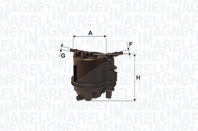 Magneti Marelli Kraftstofffilter [Hersteller-Nr. 152071760667] für Citroën, Ford, Mazda, Peugeot, Toyota von MAGNETI MARELLI