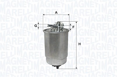 Magneti Marelli Kraftstofffilter [Hersteller-Nr. 153071760230] für Audi von MAGNETI MARELLI