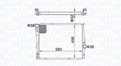 Magneti Marelli Kühler, Motorkühlung [Hersteller-Nr. 350213163600] für BMW von MAGNETI MARELLI