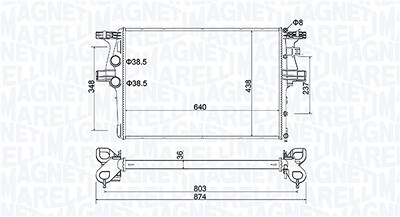 Magneti Marelli Kühler, Motorkühlung [Hersteller-Nr. 350213204600] für Iveco von MAGNETI MARELLI