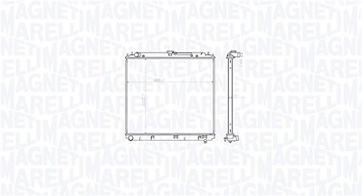 Magneti Marelli Kühler, Motorkühlung [Hersteller-Nr. 350213212800] für Nissan von MAGNETI MARELLI