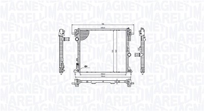 Magneti Marelli Kühler, Motorkühlung [Hersteller-Nr. 350213214100] für Alfa Romeo von MAGNETI MARELLI