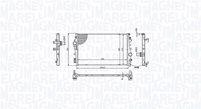 Magneti Marelli Kühler, Motorkühlung [Hersteller-Nr. 350213214200] für Alfa Romeo von MAGNETI MARELLI