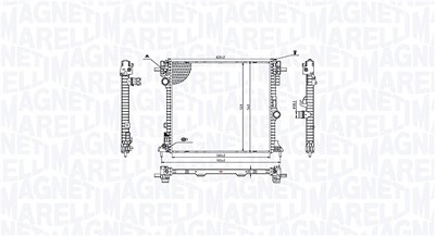 Magneti Marelli Kühler, Motorkühlung [Hersteller-Nr. 350213214400] für Alfa Romeo von MAGNETI MARELLI