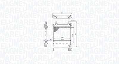 Magneti Marelli Kühler, Motorkühlung [Hersteller-Nr. 350213214500] für BMW, Mini von MAGNETI MARELLI