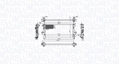 Magneti Marelli Kühler, Motorkühlung [Hersteller-Nr. 350213214900] für Fiat von MAGNETI MARELLI