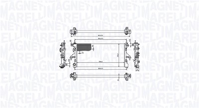 Magneti Marelli Kühler, Motorkühlung [Hersteller-Nr. 350213215000] für Fiat von MAGNETI MARELLI