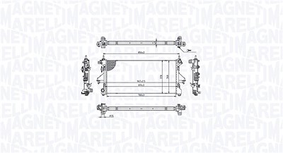 Magneti Marelli Kühler, Motorkühlung [Hersteller-Nr. 350213215400] für Fiat von MAGNETI MARELLI