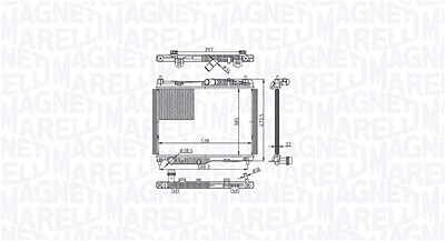 Magneti Marelli Kühler, Motorkühlung [Hersteller-Nr. 350213215500] für Ford von MAGNETI MARELLI