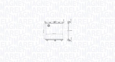 Magneti Marelli Kühler, Motorkühlung [Hersteller-Nr. 350213216500] für Peugeot von MAGNETI MARELLI