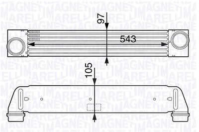 Magneti Marelli Ladeluftkühler [Hersteller-Nr. 351319202370] für BMW von MAGNETI MARELLI