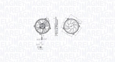 Magneti Marelli Lüfter, Motorkühlung [Hersteller-Nr. 069422855010] für Citroën, Ds, Fiat, Lancia, Peugeot von MAGNETI MARELLI