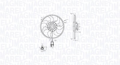 Magneti Marelli Lüfter, Motorkühlung [Hersteller-Nr. 069422861010] für Opel von MAGNETI MARELLI