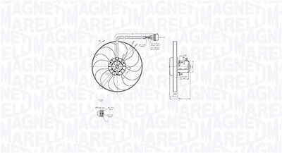 Magneti Marelli Lüfter, Motorkühlung [Hersteller-Nr. 069422877010] für VW von MAGNETI MARELLI