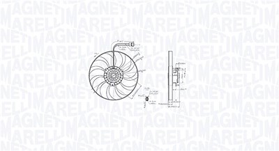 Magneti Marelli Lüfter, Motorkühlung [Hersteller-Nr. 069422886010] für VW von MAGNETI MARELLI