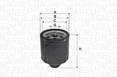 Magneti Marelli Ölfilter [Hersteller-Nr. 152071758732] für Audi, Seat, Skoda, VW von MAGNETI MARELLI