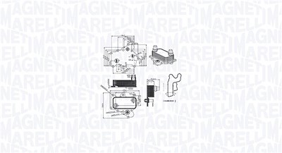 Magneti Marelli Ölkühler, Motoröl [Hersteller-Nr. 350300000400] für Fiat, Jeep, Opel von MAGNETI MARELLI